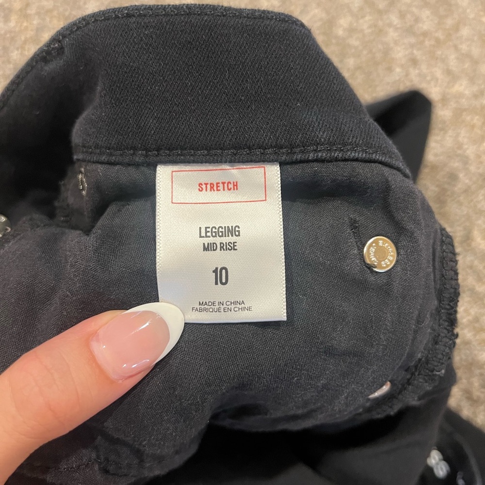 Black Distressed Jeans - Picture 3 of 3